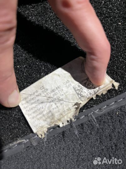 Коврики оригинальные Audi A7 C7 велюр