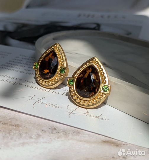 Серьги клипсы красивые oscar de la rent