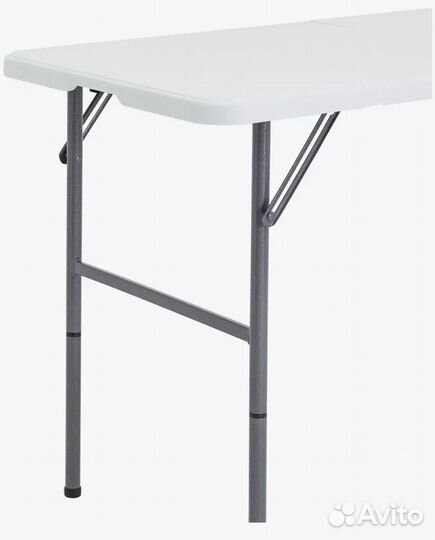 Стол складной серый, усиленный.122х61х74 см