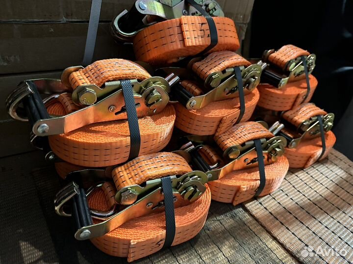 Ремни стяжные 3тн/6тн 35мм крюк-крюк