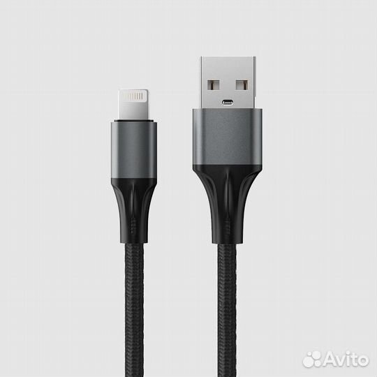 Кабель Accesstyle AL24-F200M USB Lightning 2м Bla