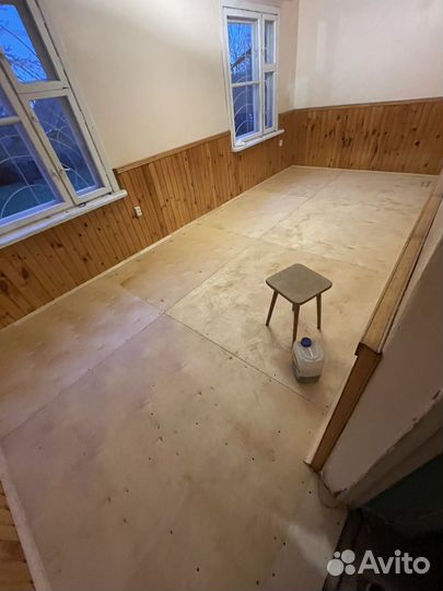 Замена деревянного пола Ремонт / Монтаж