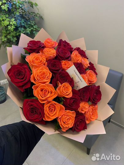 Розы красные эквадор