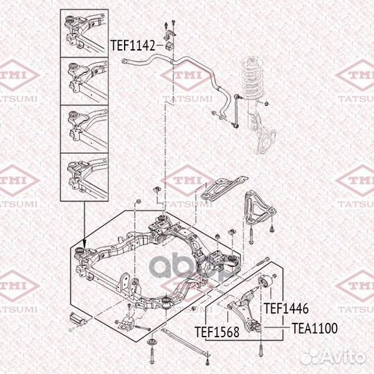 С/блок tatsumi chevrolet Captiva 07- TEF1446