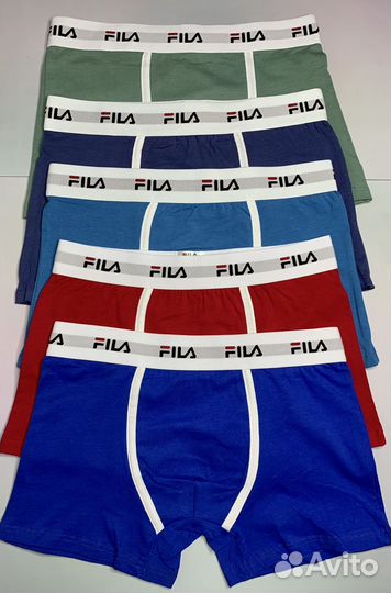 Трусы мужские боксеры 5+1 Fila