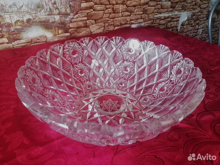 Салатник хрустальный СССР