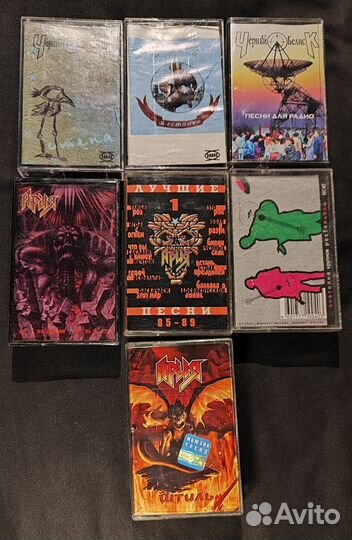Аудиокассеты Ария, Чёрный обелиск, Metallica и др