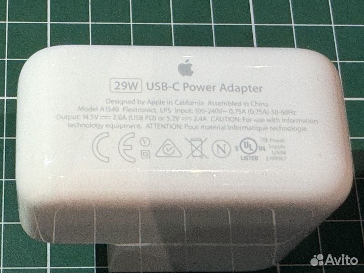 Оригинальный блок питания Apple USB-C 29W