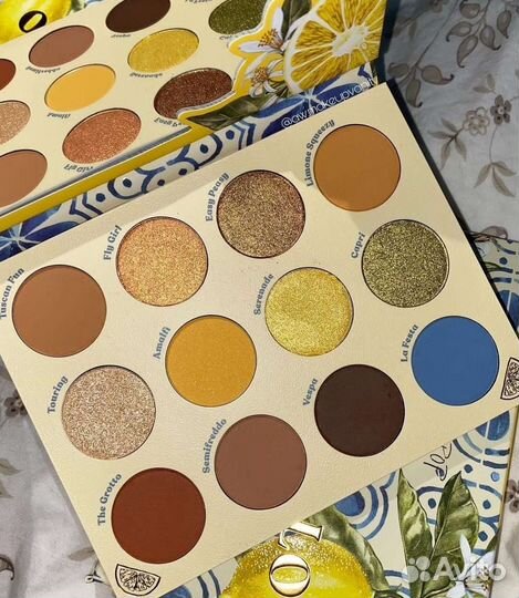 Colourpop палетка Limoncello