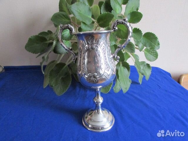 Бокал, фужер. Англия 19 век. Серебрение 925пр