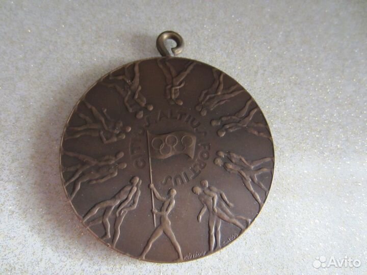 Медаль наградная Олимпиада 1956 Мельбурн оригинал