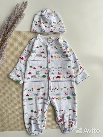 Слип и шапочка Kissy kissy NB