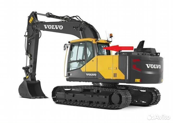 Стекло заднее на экскаватор Volvo EC