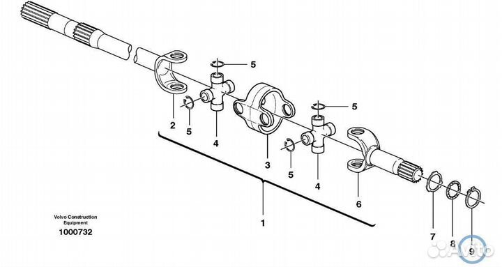 11709171 (VOE11709171) Стопорное кольцо полуоси