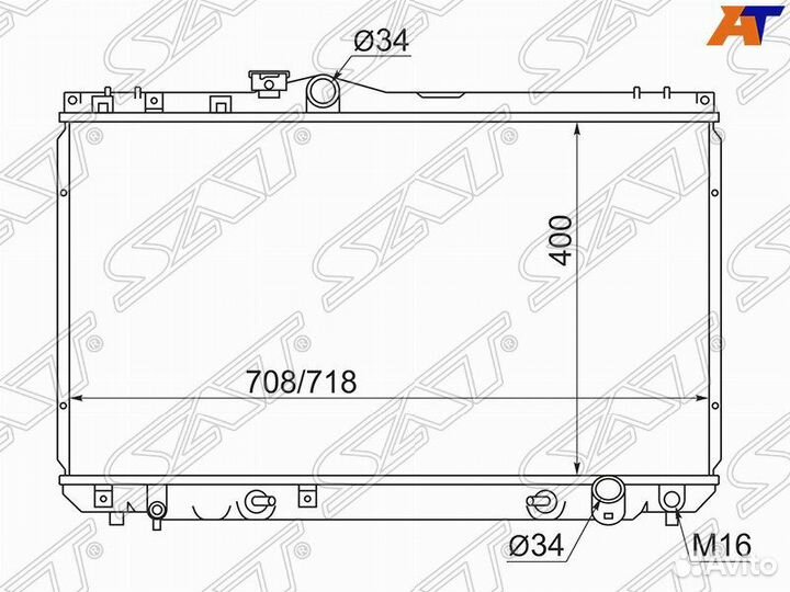 Радиатор toyota markii/chaser/cresta #X90 2,0-3,0