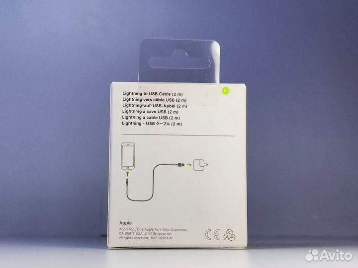 Кабель Apple lightning to USB Cable (2m)