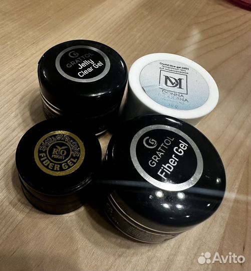 Гели для наращивания, файбер, Grattol