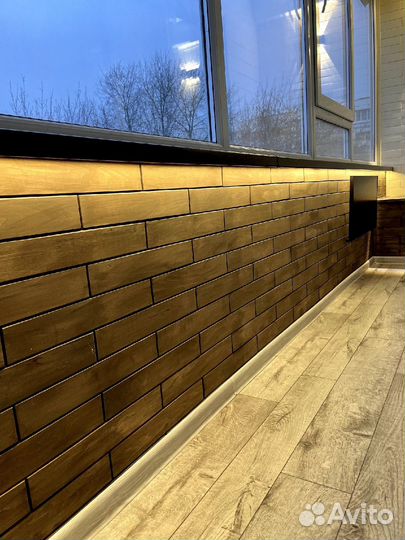 Отделка балкона