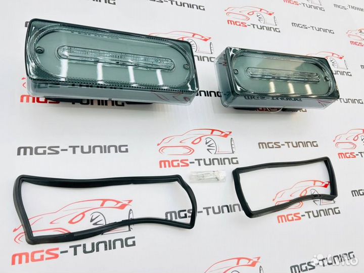 Задние фонари Mercedes G-class w463 диодные серые