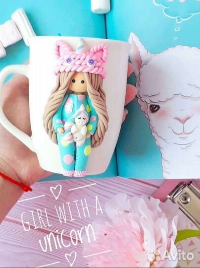 Кружка из полимерной глины