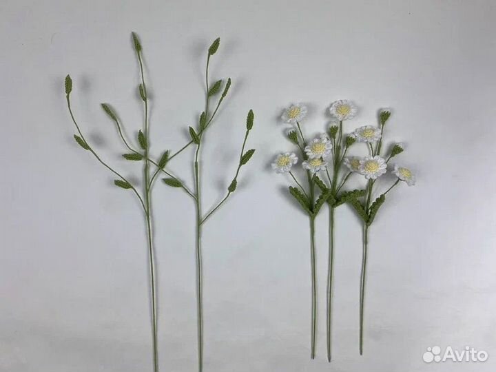 Вязаные цветы