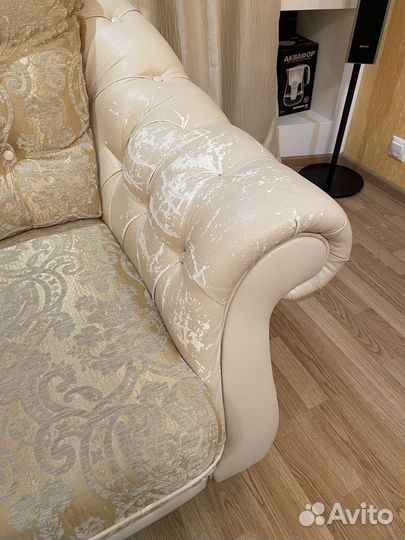 Диван и два кресла в комплекте бу