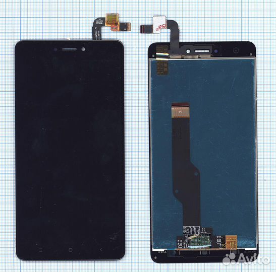 Дисплей для Xiaomi Redmi Note 4X черный Orig