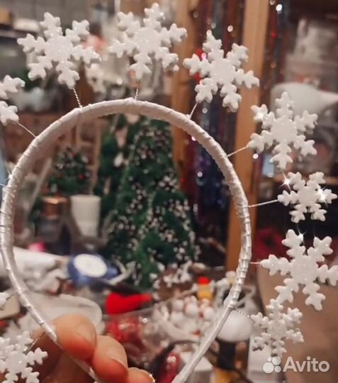 Ободок снежинки