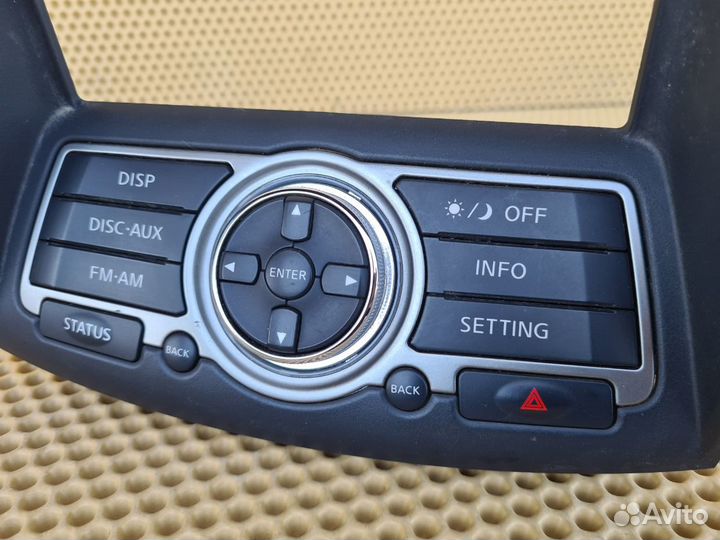 Панель управления магнитолой Infiniti G25 G35 G37