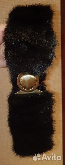 Ремень, пояс, из норки