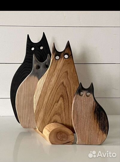 Набор разделочных досок коты кот доска кошка