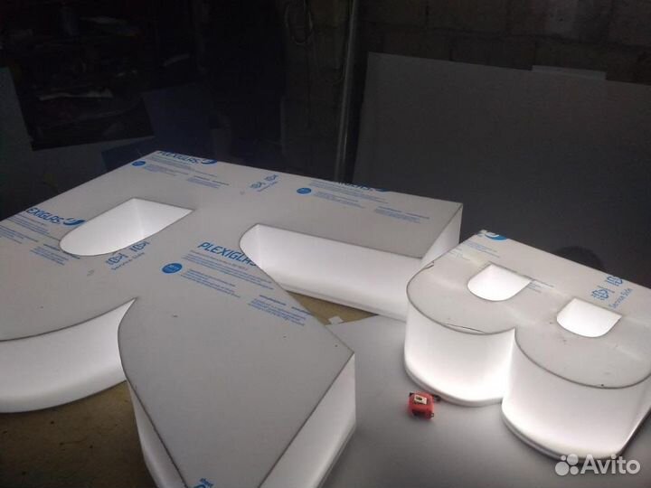 Реклама, объемные буквы, баннеры