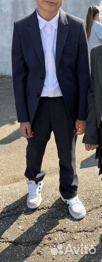 Школьный костюм для мальчика 134 140 серый