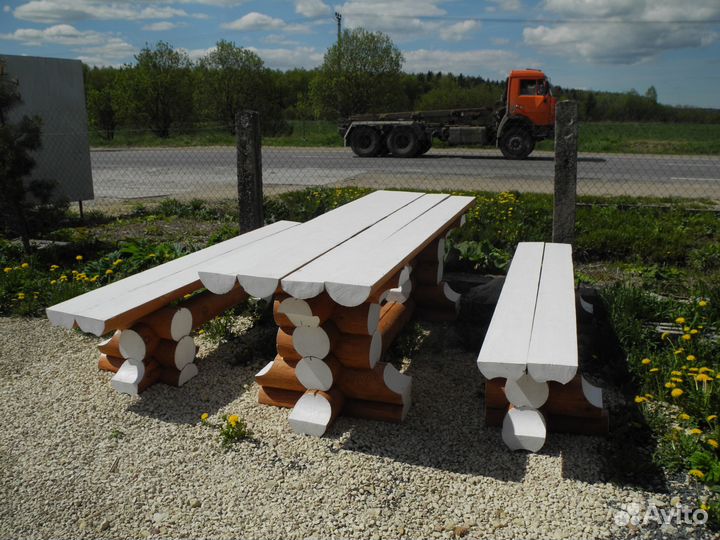 Сруб Дачной мебели из оцилиндрованного бревна