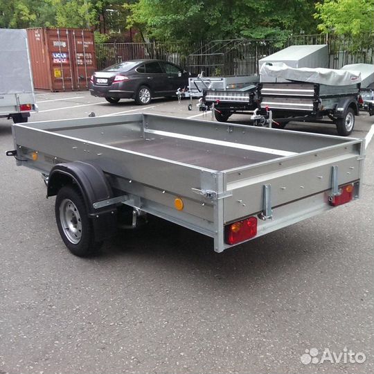 Прицеп Трейлер 3.42х1.5 с тентом для снегохода