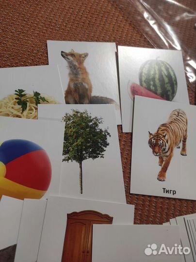 Карточки обучающие для малышей