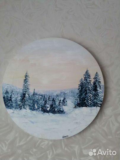 Картины, на подрамнике и холсте. Торцы прокрашены