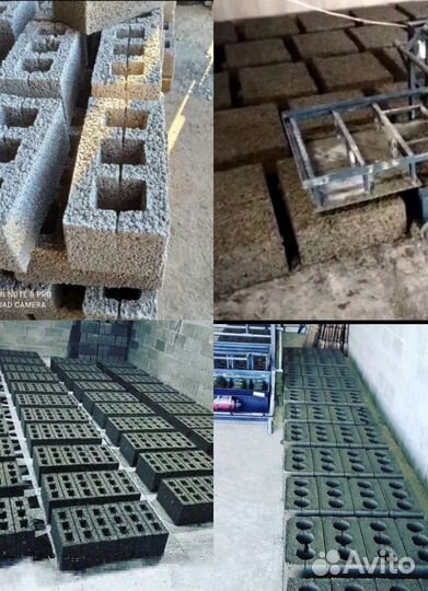 Шлакоблочный станок в сборе для блоков, с завода