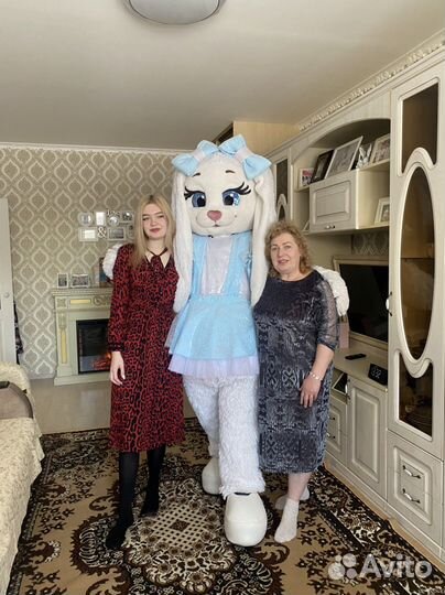 Костюм зайка белая в аренду