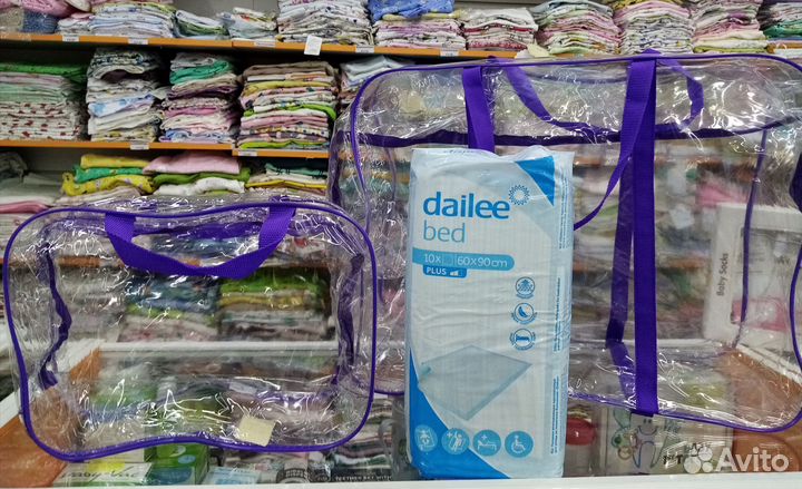 Пеленки одноразовые 60х90 10 шт Dailee