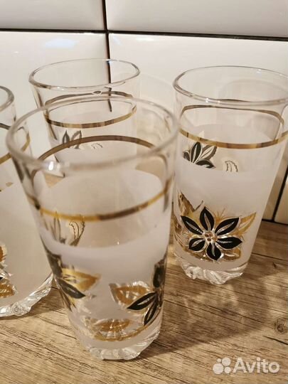 Стаканы бокалы 5 штук. СССР. Цена за всё