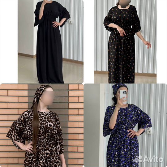 Платья вместе с косынкой