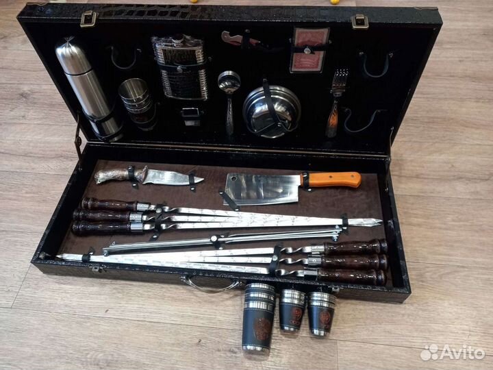 Шампура, Подарочный набор шампуров в кейсе