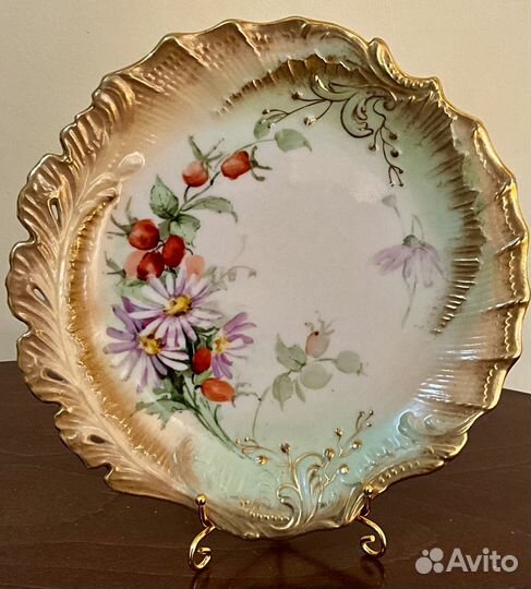 Антикварная тарелка. Цена за одну. Nautilus