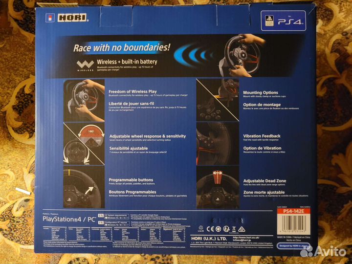 Руль Hori Wireless Racing Wheel Apex (PS4-142E)