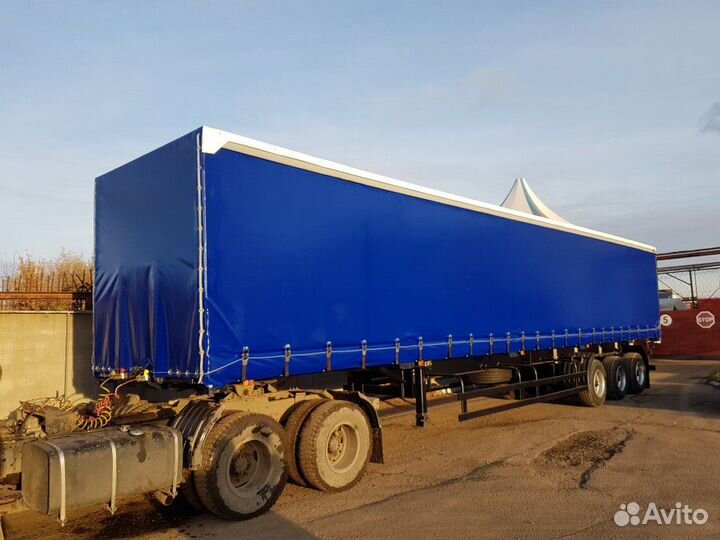 Тент на сдвижную крышу полуприцепа