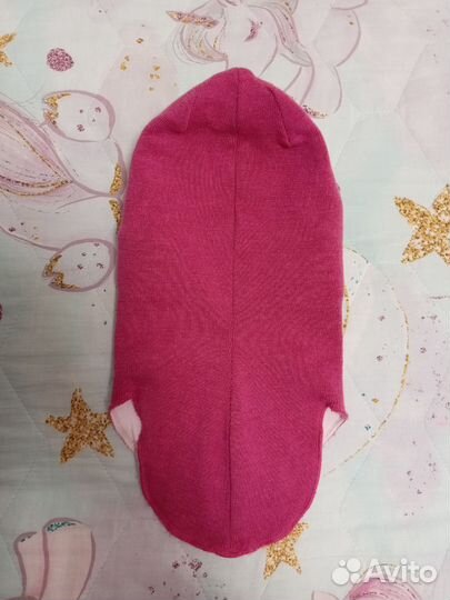 Шапка шлем зимняя для девочки Dan & Dani 52 шерсть