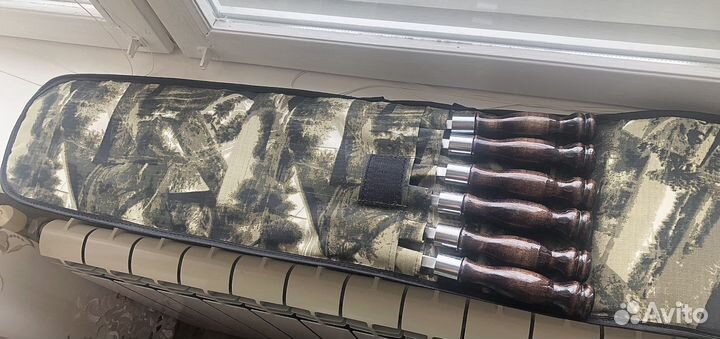 Набор шампуров в чехле. L-72см