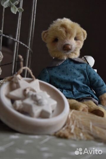 Мишка тедди коллекционный ручной работы