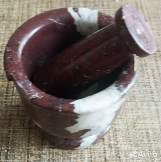 Ступка с пестиком мрамор